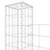   U-alakú vas gabionkosár 7 oszloppal 740 x 20 x 150 cm