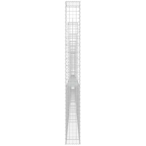   U-alakú vas gabionkosár 8 oszloppal 860 x 20 x 200 cm