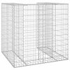  horganyzott acél gabionfal szemeteskukához 110 x 100 x 110 cm