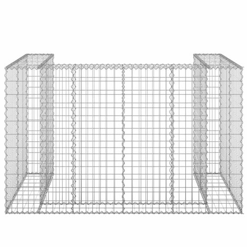  horganyzott acél gabionfal szemeteskukákhoz 180 x 100 x 110 cm