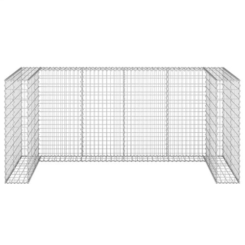  horganyzott acél gabionfal szemeteskukákhoz 254 x 100 x 110 cm