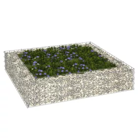  horganyzott acél gabion magaságyás 100 x 100 x 20 cm