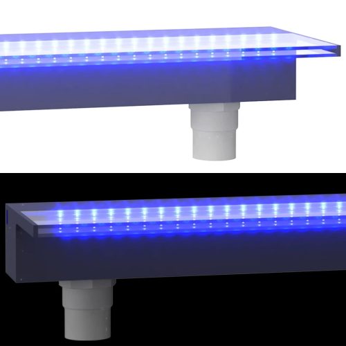  akril vízeséskifolyó RGB LED-ekkel 90 cm