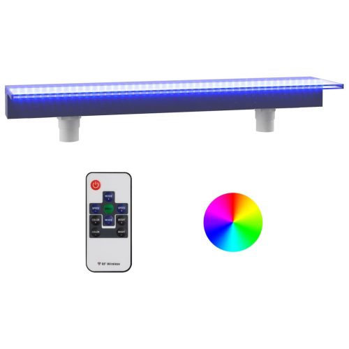  akril vízeséskifolyó RGB LED-ekkel 108 cm