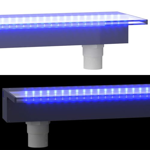  akril vízeséskifolyó RGB LED-ekkel 108 cm