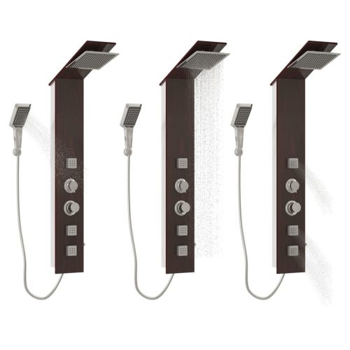  barna üveg zuhanypanelrendszer