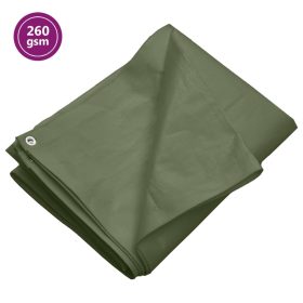  zöld HDPE takaróponyva 260 g/m² 3 x 5 m