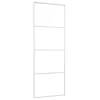  fehér ESG üveg és alumínium tolóajtó 76 x 205 cm