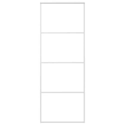  fehér matt ESG üveg és alumínium tolóajtó 76 x 205 cm