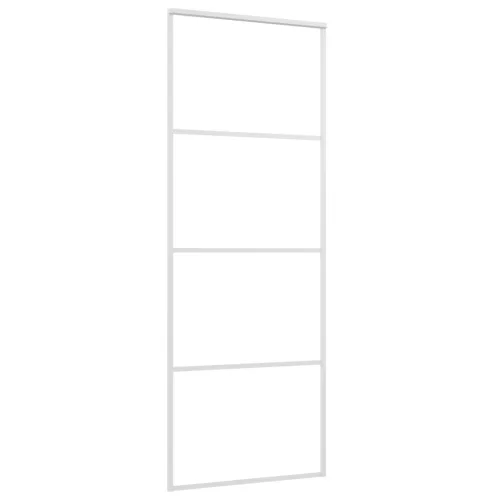  fehér matt ESG üveg és alumínium tolóajtó 76 x 205 cm