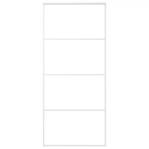  fehér ESG üveg és alumínium tolóajtó 90x205 cm