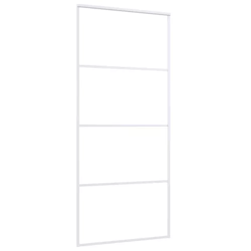  fehér ESG üveg és alumínium tolóajtó 90x205 cm
