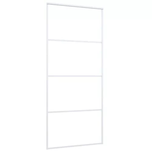  fehér matt ESG üveg és alumínium tolóajtó 90x205 cm