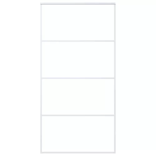  fehér matt ESG üveg és alumínium tolóajtó 102,5x205 cm