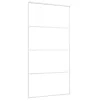  fehér matt ESG üveg és alumínium tolóajtó 102,5x205 cm