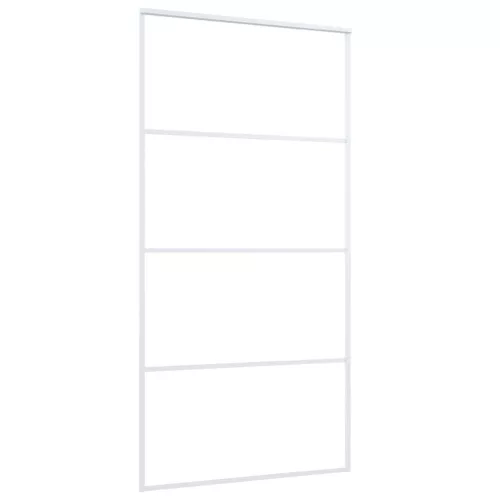  fehér matt ESG üveg és alumínium tolóajtó 102,5x205 cm