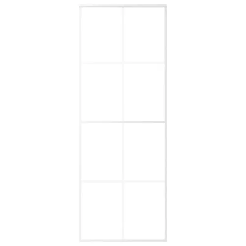  fehér matt ESG üveg és alumínium tolóajtó 76 x 205 cm