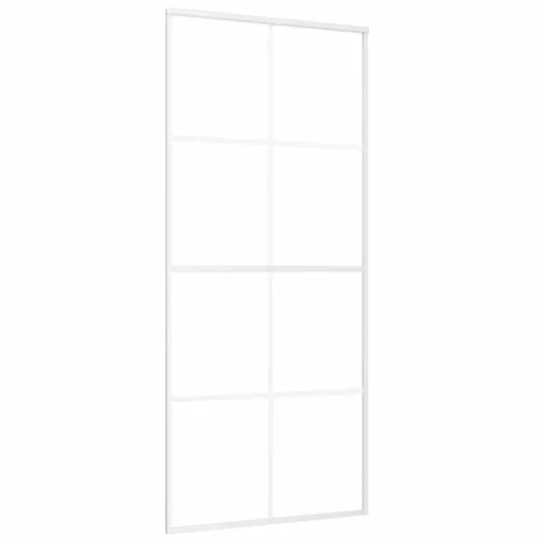  fehér ESG üveg és alumínium tolóajtó 90x205 cm