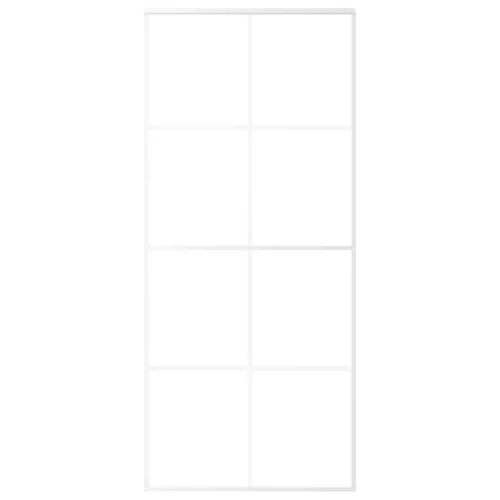  fehér ESG üveg és alumínium tolóajtó 90x205 cm