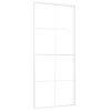  fehér matt ESG üveg és alumínium tolóajtó 90x205 cm