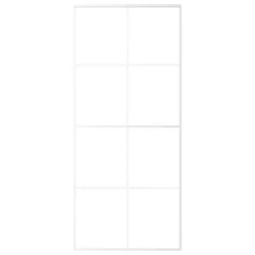  fehér matt ESG üveg és alumínium tolóajtó 90x205 cm