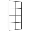  fekete ESG üveg és alumínium tolóajtó 102,5 x 205 cm