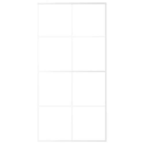  fehér matt ESG üveg és alumínium tolóajtó 102,5x205 cm