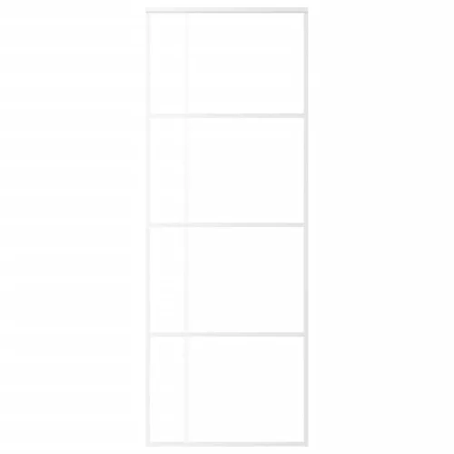  fehér ESG üveg és alumínium tolóajtó 76x205 cm