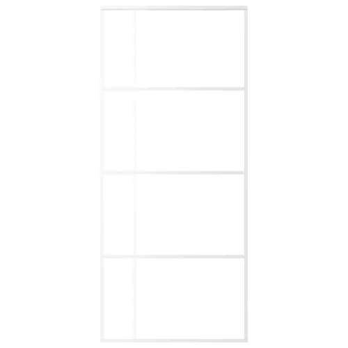  fehér ESG üveg és alumínium tolóajtó 90x205 cm