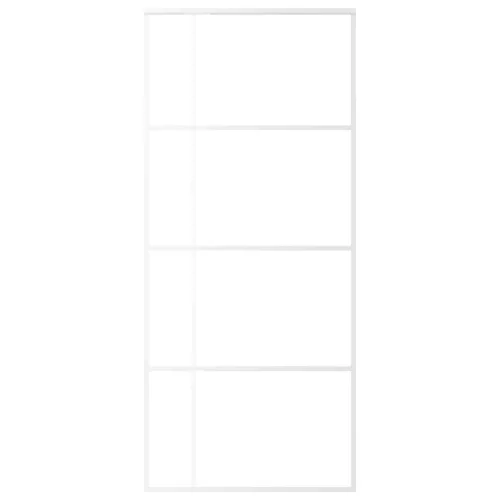  fehér matt ESG üveg és alumínium tolóajtó 90x205 cm