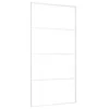  fehér matt ESG üveg és alumínium tolóajtó 102,5x205 cm