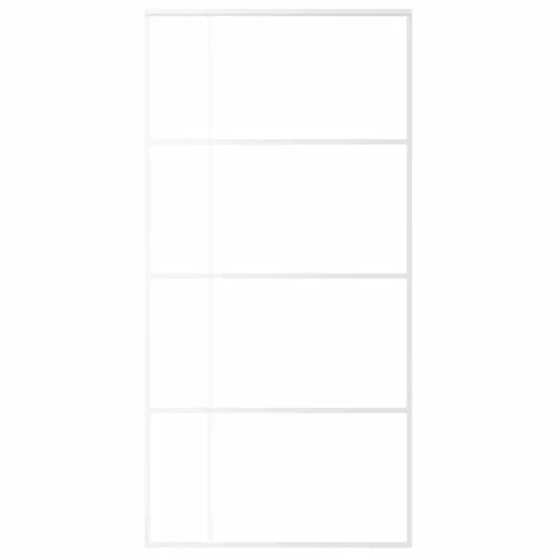  fehér matt ESG üveg és alumínium tolóajtó 102,5x205 cm