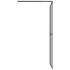  sötét edzett üveg zuhanyfal küszöb nélküli zuhanyhoz 80x195 cm 