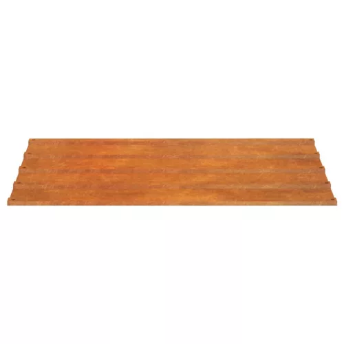  12 db rozsda színű corten acél tetőpanel 100x44 cm