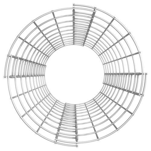  kör alakú horganyzott acél gabion oszlop Ø30 x 100 cm
