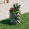  kör alakú horganyzott acél gabion oszlop Ø50 x 50 cm