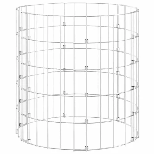  kör alakú horganyzott acél gabion oszlop Ø50 x 50 cm