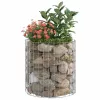  kör alakú horganyzott acél gabion oszlop Ø50 x 50 cm