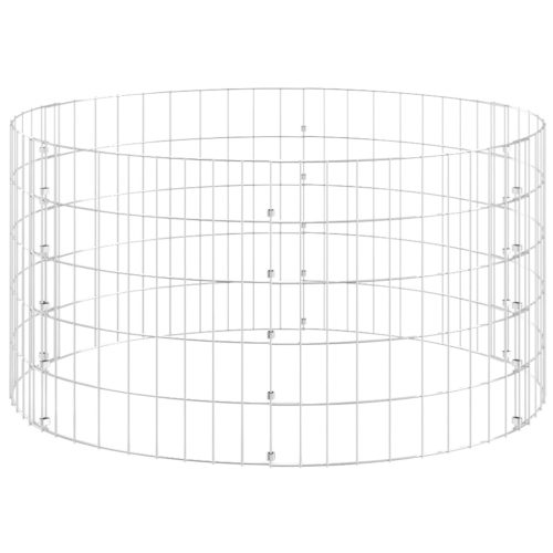 kör alakú horganyzott acél gabion oszlop Ø100 x 50 cm