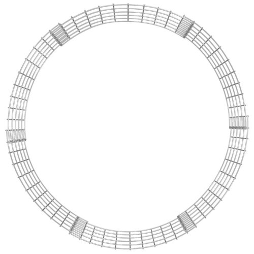  kör alakú horganyzott acél gabion oszlop Ø100 x 50 cm