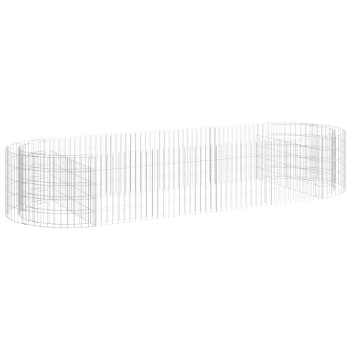  horganyzott vas gabion magaságyás 300x100x50 cm