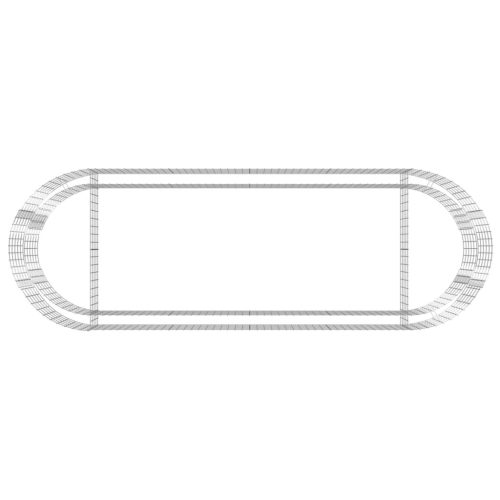  horganyzott vas gabion magaságyás 300x100x50 cm