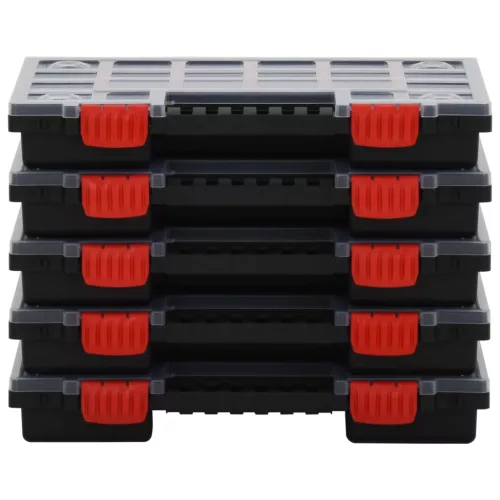  5 db polipropilén szortírozódoboz 34,5 x 25 x 5 cm