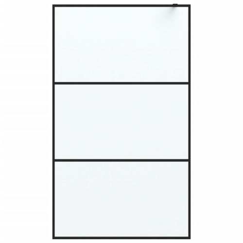  fekete ESG tejüveg zuhanyfal 115x195 cm