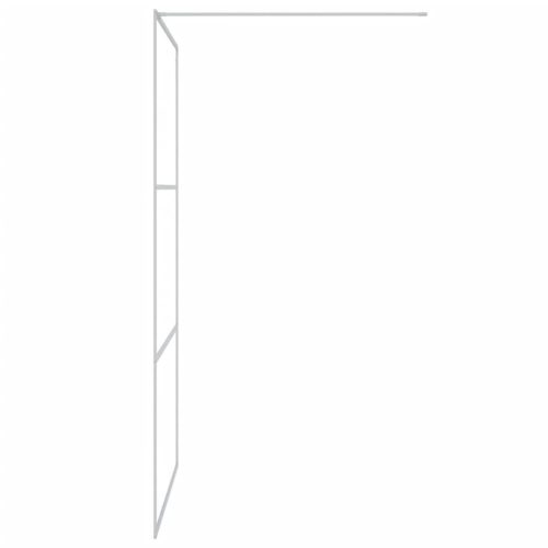  ezüstszínű átlátszó ESG üveg zuhanyfal 115x195 cm