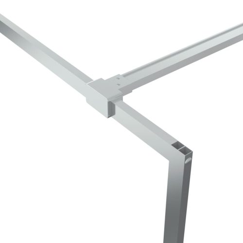  ezüstszínű átlátszó ESG üveg zuhanyfal 115x195 cm