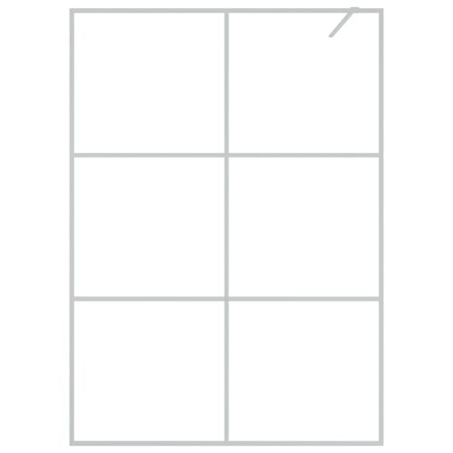  ezüstszínű átlátszó ESG üveg zuhanyfal 140x195 cm