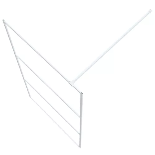  fehér átlátszó ESG üveg zuhanyfal 100 x 195 cm