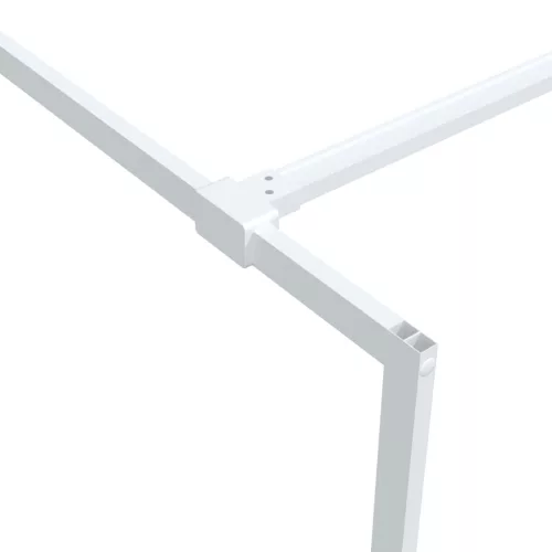  fehér átlátszó ESG üveg zuhanyfal 100 x 195 cm