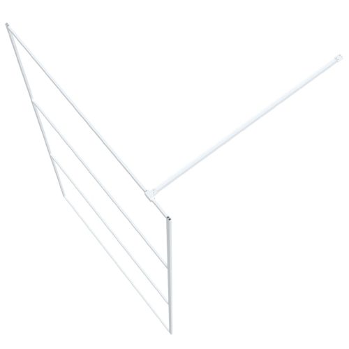  fehér átlátszó ESG üveg zuhanyfal 115 x 195 cm